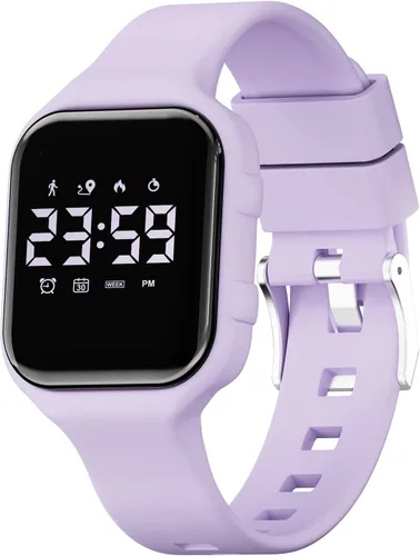 Miniatura 10 de GOLDEN HOUR Relojes deportivos digitales para niños con rastreador de fitness, reloj despertador, cronómetro, sin aplicación, regalos de cumpleaños