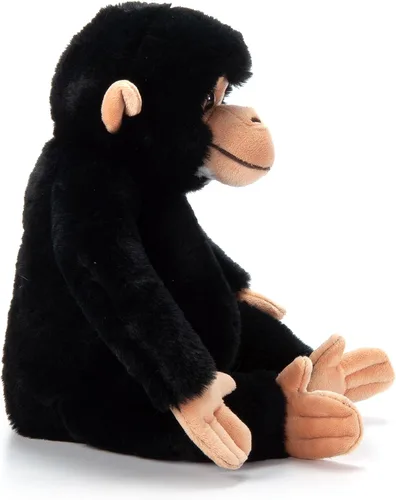 Miniatura 3 de The Petting Zoo Peluche de chimpancé, regalos para niños, animales salvajes del zoológico Onez, juguete de peluche de chimpancé de 12 pulgadas