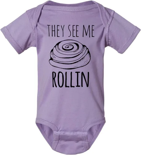 Miniatura 9 de Lindo mameluco, body de bebé dulce, mameluco gráfico, camisas con refranes, gris jaspeado, frío o lavanda