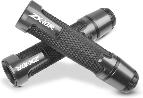 Miniatura 7 de Universal 7/8 '' 0.866 in motocicleta Powersports manillar Grips con extremos de agarre para Kawasaki ZX10R Verde