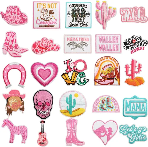 Miniatura 18 de 24 parches retro bohemios para planchar o coser, bonitos apliques bordados femeninos, decoración de moda para ropa, sombrero, bolso, vestido, Planta