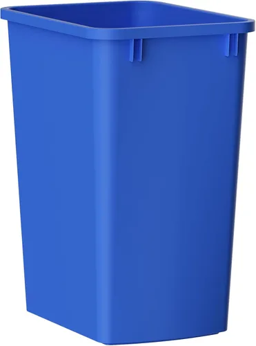 Miniatura 12 de ROOMTEC Basurero delgado ligero y duradero, cubo de basura de cocina de 35 cuartos de galón, cubos de basura delgados ligeros y resistentes, Gris