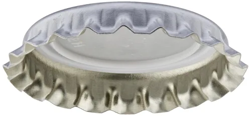 144 tapas de botellas de cerveza absorbentes de oxígeno, 1.024 in de tamaño estándar de EE. UU., tapas de corona plateadas para cerveza casera,