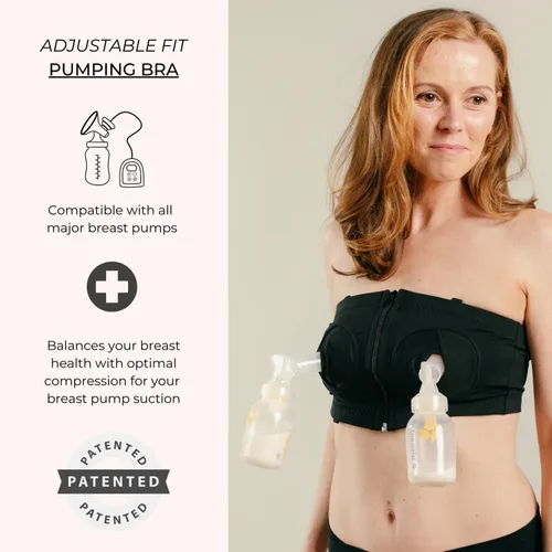 Miniatura 8 de Brasier de bombeo manos libres, cómodo, ajustable, personalizable, convierte el sujetador de lactancia o el sujetador de maternidad en sujetador
