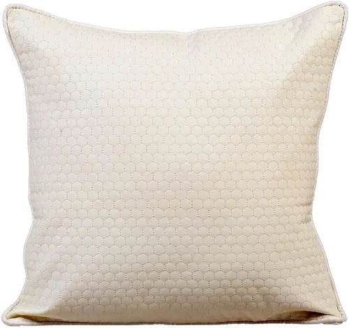 The HomeCentric Funda de almohada, fundas de almohada decorativas de 12 x 12 pulgadas (11.8 x 11.8 in), color blanco, fundas de almohada de piel