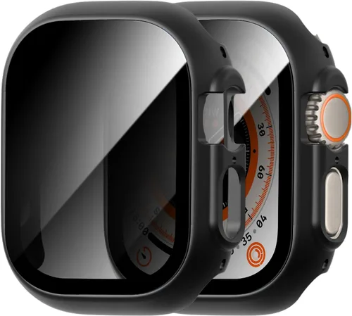 Miniatura 12 de Paquete de 2 fundas protectoras de pantalla para Apple Watch SE 2025 SE Series 6 5 4 SE de 40mm, protector de vidrio Anti-Espía, cubierta rígida