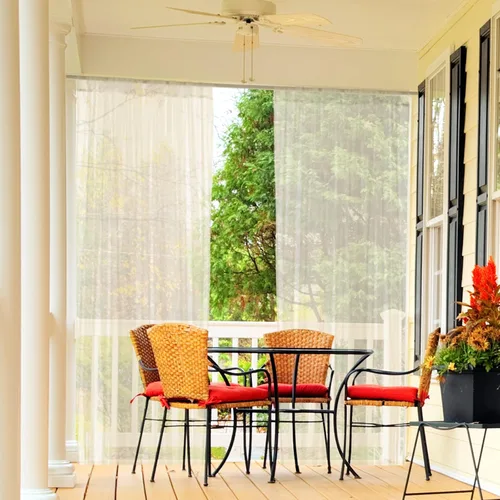 Mosquitera para porche, patio, toldo, jardín, cortinas de tul transparente para exteriores, red de decoración para fiestas, bodas, arcos y cortinas