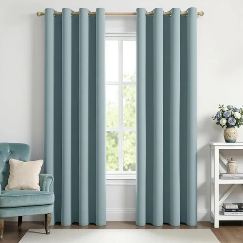 Miniatura 83 de MIULEE Cortinas opacas para dormitorio o sala de estar, juego de 2 paneles de cortina para ventana con aislamiento térmico y bloqueo de luz