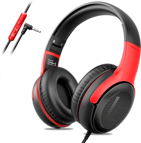 Miniatura 18 de awatrue Auriculares para Niños para Escuela Niños Pequeños con Cable con Micrófono Enchufable a Granel Auriculares para Niños Niñas de 3+ Años Verde