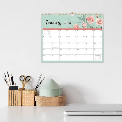 Miniatura 6 de Calendario 2024 – Calendario de pared 2024, 12 calendario mensual 2024 de enero de 2024 a diciembre de 2024, calendario de pared 2024