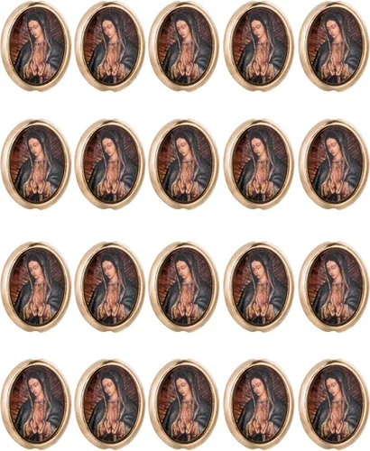 Miniatura 12 de COTTVOTT 20 cuentas espaciadoras de Nuestra Señora de Guadalupe de San Judas para bricolaje, rosario, collar, pulsera, joyería, abalorios, parte