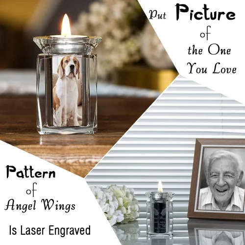 Miniatura 5 de IFOLAINA Urna Pequeña Alas de Ángel Urnas en Miniatura Cenizas de Cristal Mamá Portador de Recuerdo de Cremación para Cenizas Papá Adulto Hombre