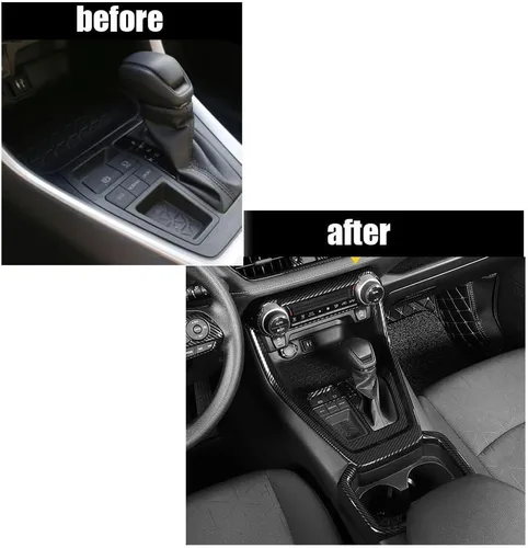 Miniatura 2 de ERIDANUS Accesorios para automóviles compatibles con RAV4 2024 2023 2022 2021 2020 2019 interior caja de cambios marco de panel de cubierta