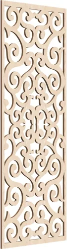 Miniatura 11 de Eveline - Paneles decorativos de pared de madera con calado, 13 3/8 pulgadas de ancho x 34 3/8 pulgadas de alto x 3/8 de alto, roble rojo rojo