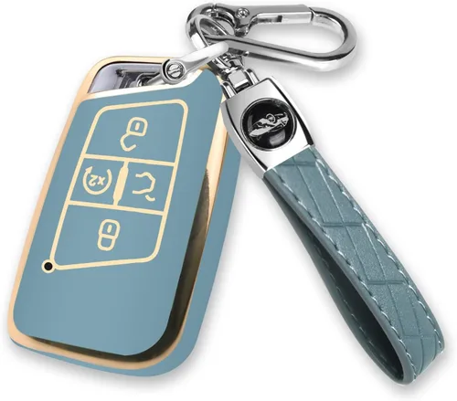 Miniatura 17 de MILD EAST - Funda para llavero Volkswagen con llavero, carcasa de llave de auto de TPU suave para Atlas Golf Alltrack Atlas Jetta Passat Arteon