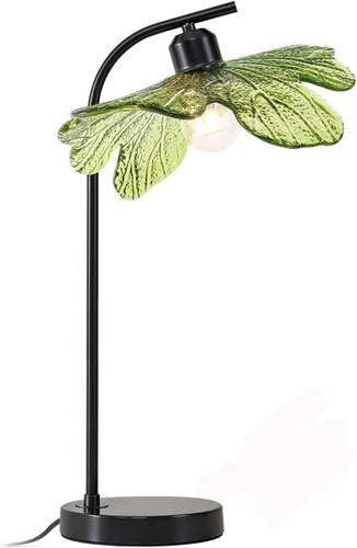 Miniatura 8 de Lámparas de mesa de cristal de mediados de siglo, moderna lámpara de mesa dorada, lámpara de escritorio, lámpara de mesa alta, lámpara de mesita
