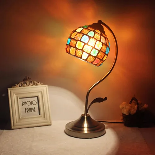 Miniatura 6 de OSALADI Pantalla pequeña de vitral colgante para lámpara de techo cubierta de luz turca lámpara colgante lámpara globo accesorios dormitorio Como se