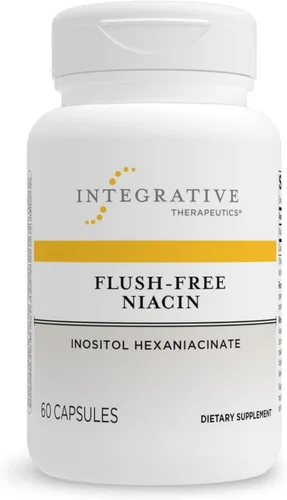 Integrative Therapeutics Niacina sin rubor - Soporte de energía celular* - Ayuda a convertir alimentos en energía* - Vegano, sin gluten y sin