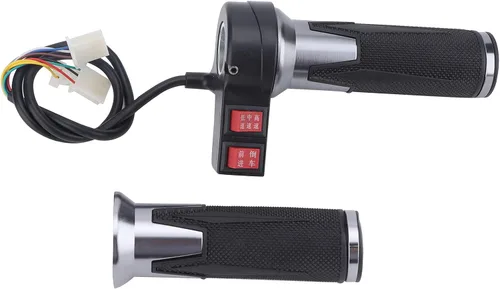 Miniatura 7 de Qiilu Empuñadura del acelerador, 1 par de 3 velocidades, empuñaduras para acelerador eléctrico con engranaje delantero y reverso
