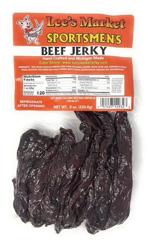 Miniatura 6 de Lee's Market Carne seca de rábano picante - Suave y tierna - Bocadillo saludable bajo en carbohidratos y sin gluten - Apto para paleo y keto