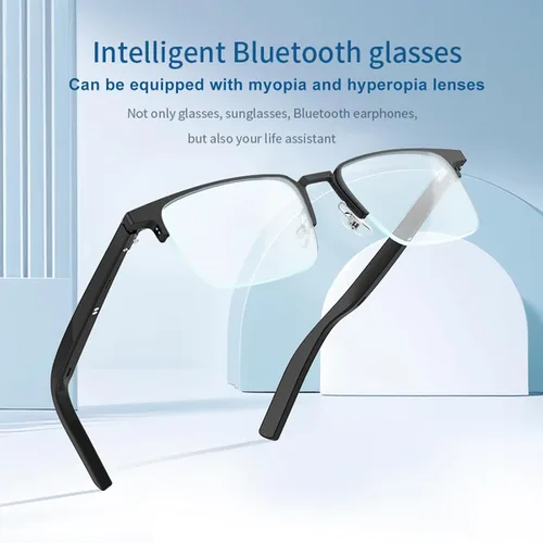 Miniatura 2 de Gafas Bluetooth inteligentes de audio para hombres y mujeres con altavoces, control de dientes azules, con altavoces, para hombres y mujeres, gafas