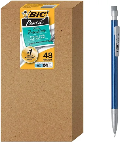 Miniatura 2 de BIC - Lápiz mecánico Xtra-Precision, barril metálico, punta fina (0.5 mm), 48