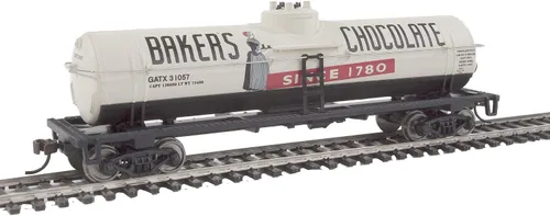 Miniatura 2 de Walthers Trainline HO Scale Model 40' Tank Car - Baker's Chocolate GATX 31057