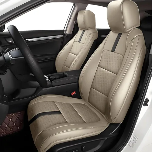 Miniatura 50 de AOMSAZTO Funda de asiento de coche para Mazda 3 2019 2020 2021 2022 2023 2024 2025 2026 – Juego completo de fundas de asiento de piel sintética