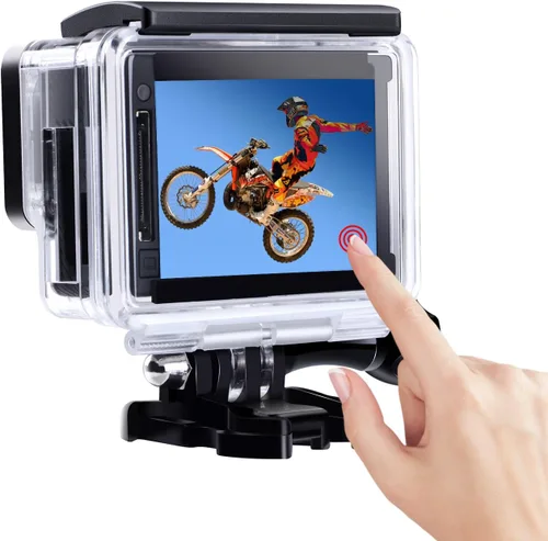 Miniatura 5 de Suptig Funda protectora de carga con alambre conectable, esqueleto protector lateral abierto compatible con cámara GoPro Hero 4 Hero 3, 3+.