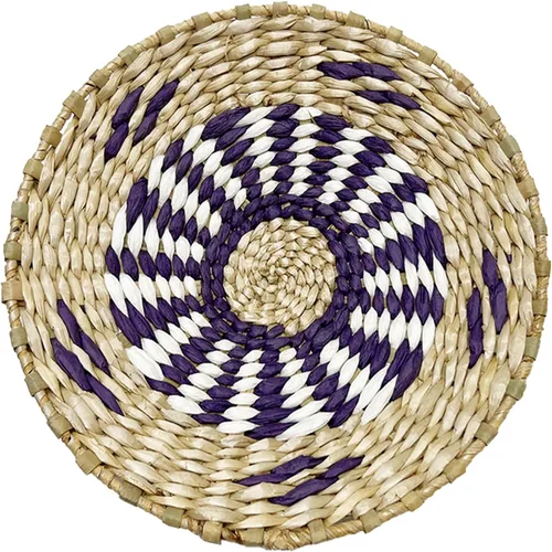 Miniatura 9 de Ochine Juego de cestas de pared tejidas para colgar, cestas de hierba marina, decoración de pared bohemia, cestas colgantes de mimbre, decoración