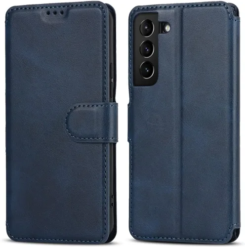 Miniatura 15 de QLTYPRI Para Samsung Galaxy A14 Case Premium PU Leather Simple Wallet Case [Ranuras para tarjetas] [Soporte manos libres] [Cierre magnético] Funda