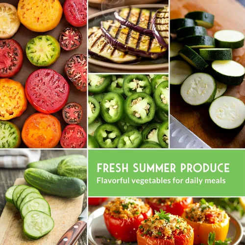 Miniatura 5 de Semillas de jardín de verduras de verano, paquete variado de 10 heirloom sin OMG para plantar, colección de jardinería de clima cálido para verduras