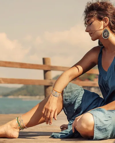 Miniatura 3 de Hicarer 21 pulseras de olas surfistas ajustables e impermeables hechas a mano para la amistad, joyería para mujer