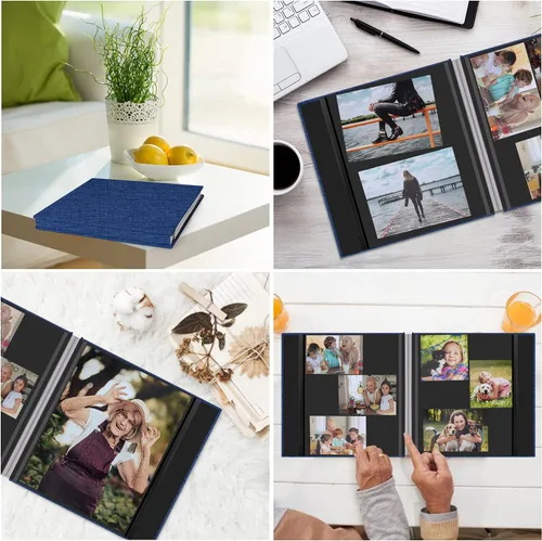 Miniatura 6 de Zesthouse - Álbum de fotos con páginas autoadhesivas, 60 páginas, álbum de recortes magnético con página adhesiva, álbum de fotos que contiene 8x10