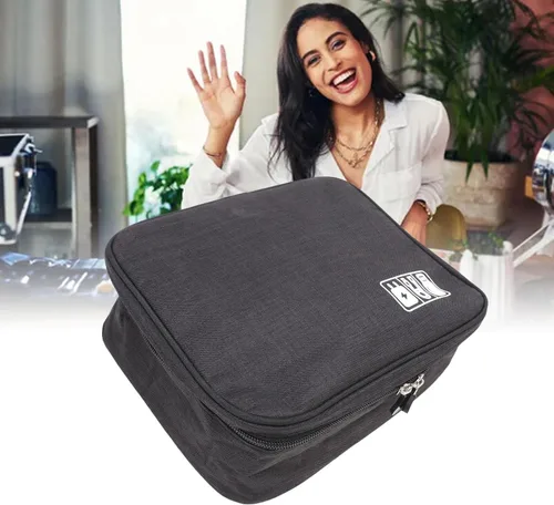 Miniatura 4 de Pongnas Travel CableBag with Elastic Dividers Compact Electronics Storage Case for,Cords & Tech Accessories