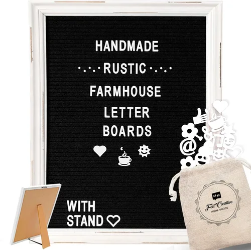 Miniatura 19 de Felt Creative Home Goods - Juego de letras extra cursivas Juego de letras del alfabeto, números, puntuación de más de 375 piezas extra atrevidas