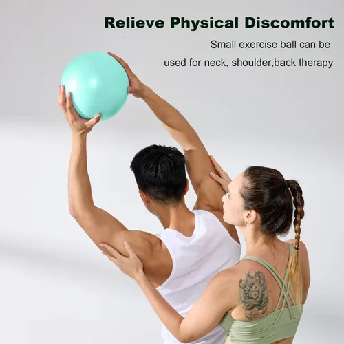 Miniatura 4 de Pelota de ejercicio para entrenamientos, antiestallido y resistente al deslizamiento, pelota de yoga para gimnasio, fitness y terapia física