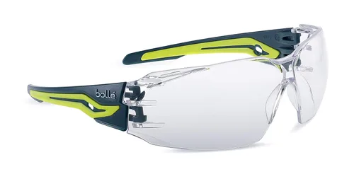 Bollé Safety SILEX SILEXPPSI con Lentes Transparentes Platino que protegen contra los rayos UVA, UVB, radiación solar, niebla y arañazos, verde