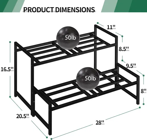 Miniatura 4 de Lilybud- lily Soporte para plantas para interiores y exteriores, soportes de hierro forjado de 2 niveles, estante de metal apilable para plantas