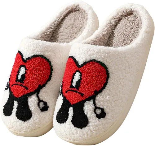 Bad Cute Bunny Slippers, Cartoon Indoor Outdoor Home Slippers, Soft Plush Lightweight Slippers, Couples Casual Shoes Non-slip Slides Shoes