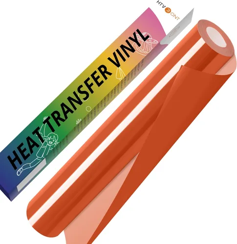 Miniatura 22 de HTVRONT Vinilo HTV de transferencia de calor blanco - 30,5 cm x 36,6 metros de vinilo blanco para planchar para camisetas, rollo de vinilo HTV