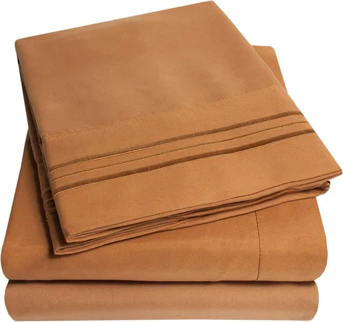 Miniatura 12 de Juego de sábanas y fundas de almohada de la colección 1500 Supreme, tamaño Queen, estampado Paisley gris - Juego de sábanas y fundas de almohada