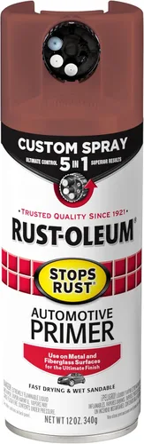 Miniatura 13 de Rust-Oleum 2081830 - Spray de imprimación para automóvil que detiene el óxido, 12 onzas, gris claro plano
