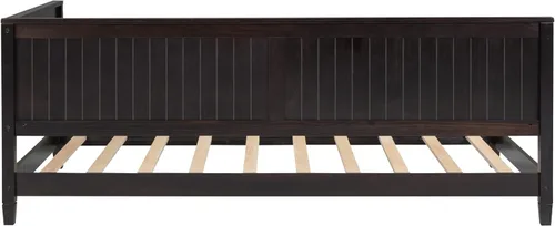 Miniatura 5 de Sofá cama de madera de diseño clásico, sofá cama, cama de plataforma, tamaño individual con salud y comodidad para dormitorio, estudio, sala