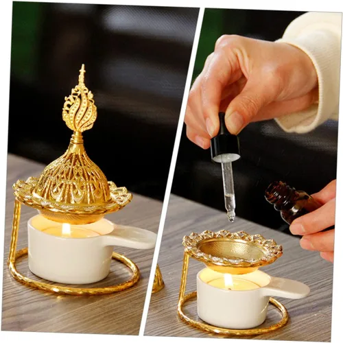 Miniatura 2 de Tealight - Calentador de cera para velas y quemador de aceite esencial, quemador de aceite para decoración del hogar perfumada