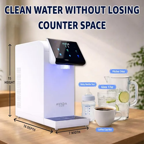 Miniatura 7 de Dispensador de agua caliente y fría ultra instantáneo, dispensador de agua sin botella, certificado WQA, filtración silenciosa de múltiples etapas +