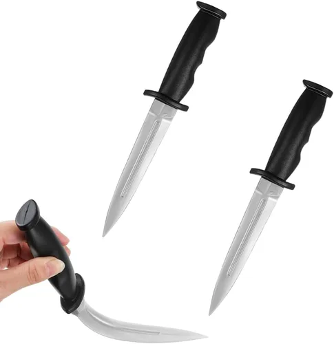 Cuchillo de entrenamiento de arte marcial de goma, cuchillo de práctica falsa para entrenamiento de arte marcial