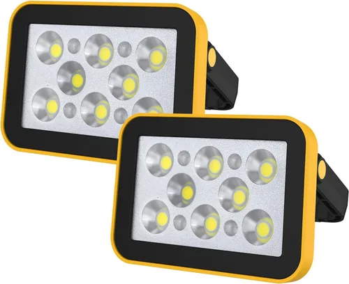 Miniatura 8 de T-SUN Luz de trabajo LED recargable, 30W 2000LM portátil, impermeable, paquete de 2