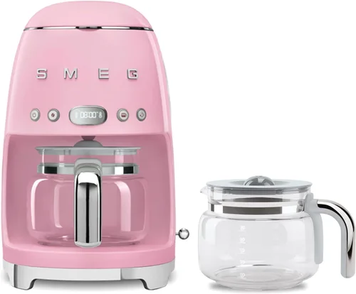 Miniatura 7 de Smeg Cafetera de goteo retro de los años 50 con jarra de vidrio extra (azul pastel)