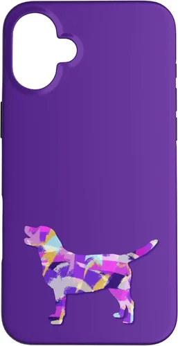 Miniatura 23 de Labrador Retriever Dog Silhouette Purple Pink Yellow Blue Case for iPhone 17
